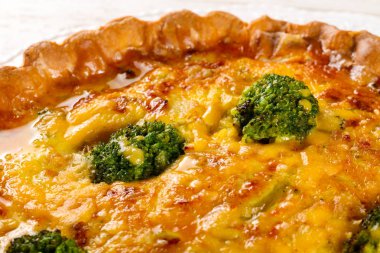 Closeup ahşap masa üzerinde geleneksel Rus kiş pastası