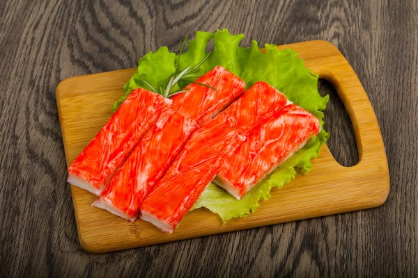 Crab sticks ombord — Stockfoto