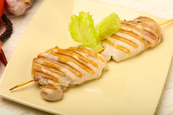 Grilled chicken thighs — Stock Photo, Image