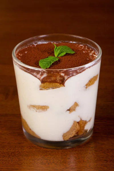 Tiramisu dort s mátou — Stock fotografie