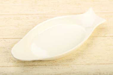 Ev için boş tabak ya da ahşap masa arka plan üzerinde Restoran