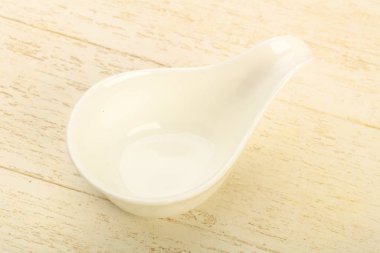 Ev için boş tabak ya da ahşap masa arka plan üzerinde Restoran