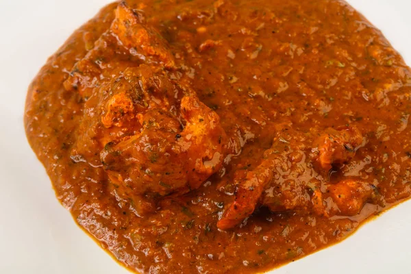 Traditionelle Indische Küche Masala Huhn Mit Gewürzen — Stockfoto