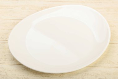 Ev için boş tabak ya da ahşap masa arka plan üzerinde Restoran