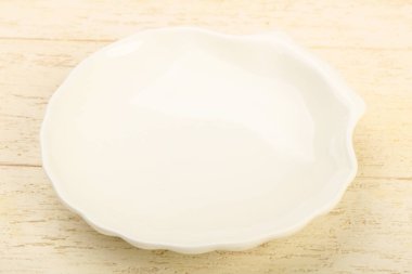 Ev veya ahşap arka plan üzerinde restorant için boş levha