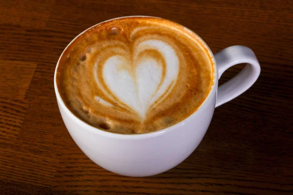 Hot Cappuccino Cup Cream — Stock Photo, Image