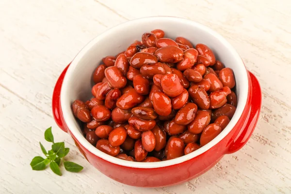 Kidney Beans Bowl Wooden Background — Stock Photo, Image