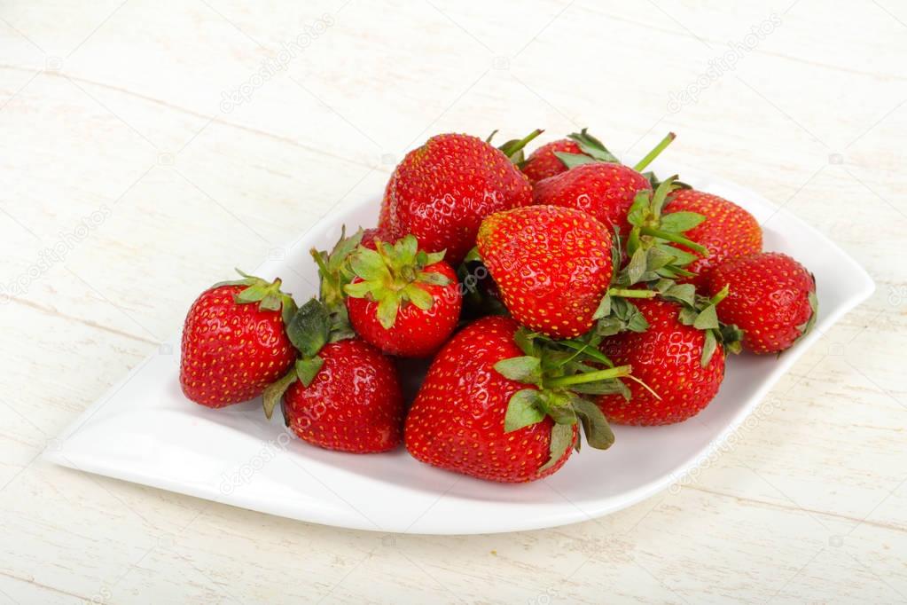 Bright Strawberry in the bowl