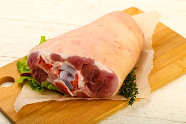 Raw Fat Pork Knee Ready Cooking — Stock Photo, Image