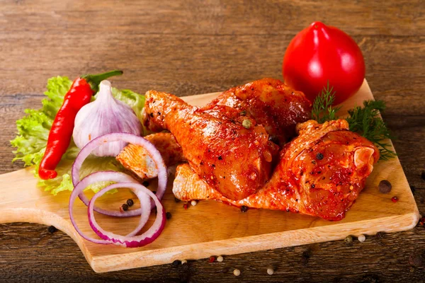 Raw Direndam Kaki Ayam Untuk Grill Dan Bbq — Stok Foto