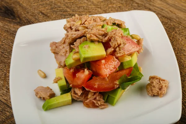 Ensalada Atún Aguacate Con Semillas Sésamo —  Fotos de Stock