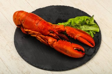 Lezzetli yemek - Haşlanmış ıstakoz yenmeye hazır