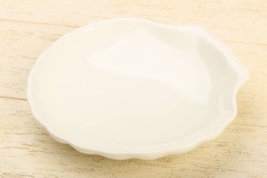 Ev veya ahşap arka plan üzerinde restorant için boş levha