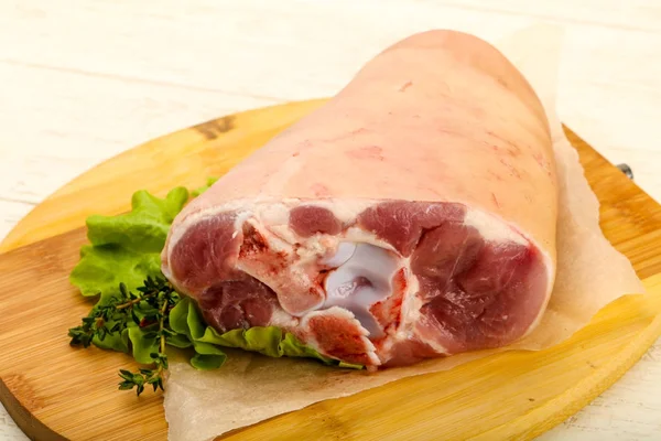 Raw Fat Pork Knee Ready Cooking — Stock Photo, Image