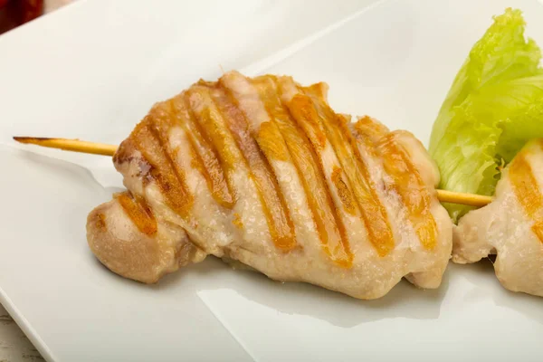 Grilled Chicken Boneless Thighs — Stock Photo, Image