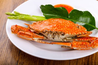 Lezzetli haşlanmış Yengeç - yemek için hazır