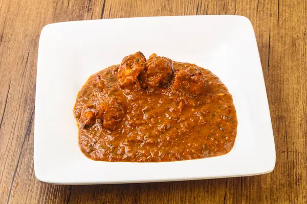 Traditionelle Indische Küche Masala Huhn Mit Gewürzen — Stockfoto