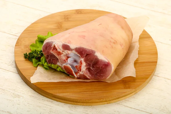 Roh Fettes Schweineknie Bereit Zum Kochen — Stockfoto