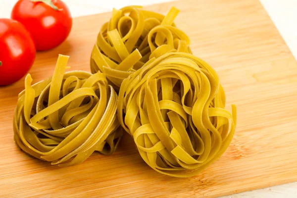 Raw Fettucine Pasta Ready Bowling — Stock Photo, Image
