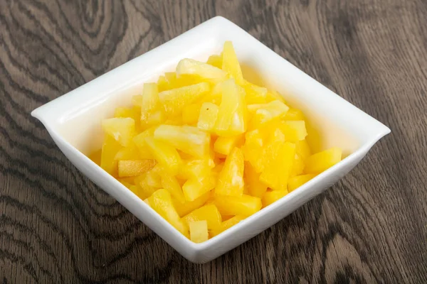 Ananas Conserve Dans Bol — Photo