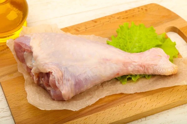 Raw Turkey Leg Ready Cooking — Stock Photo, Image
