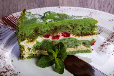 Hizmet çilek nane ile pasta