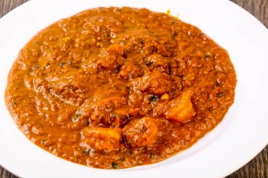 Hint geleneksel mutfak - karides masala baharatlı