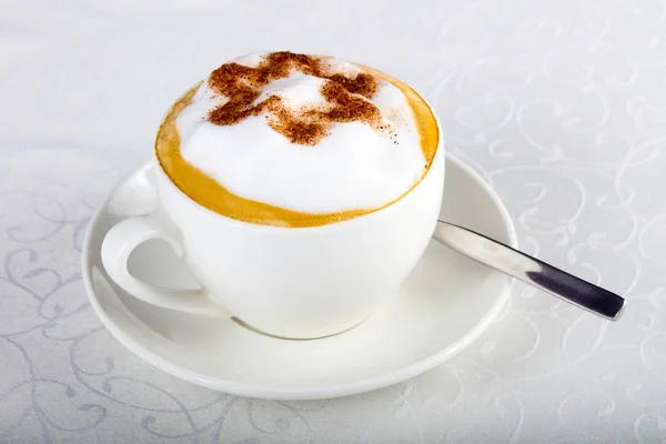 Cappuccino Kaffee Mit Schokostern — Stockfoto