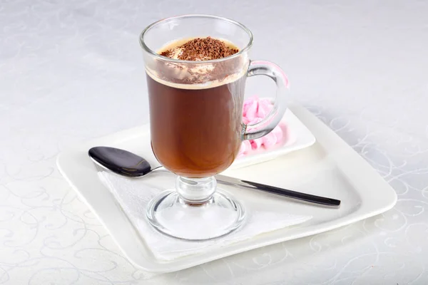 アイス クリームとチョコとコーヒー — ストック写真