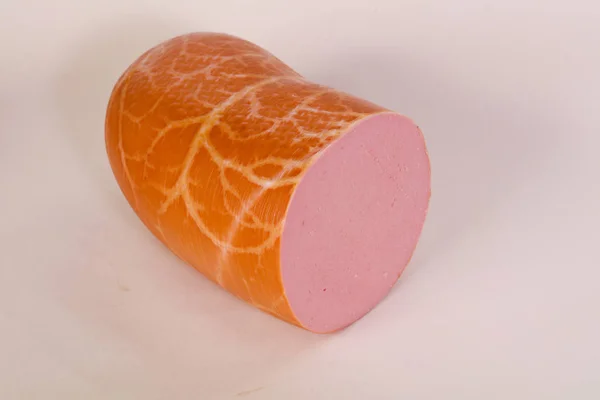 Smakelijke Varkensvlees Ham Geïsoleerd — Stockfoto