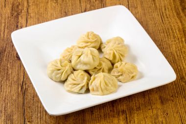 Karides, tavuk, sığır eti veya domuz eti Çin köfte - Momo dolması