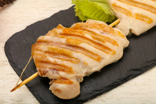 Grilled Chicken Boneless Thighs — Stock Photo, Image