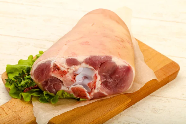 Raw Fat Pork Knee Ready Cooking — Stock Photo, Image