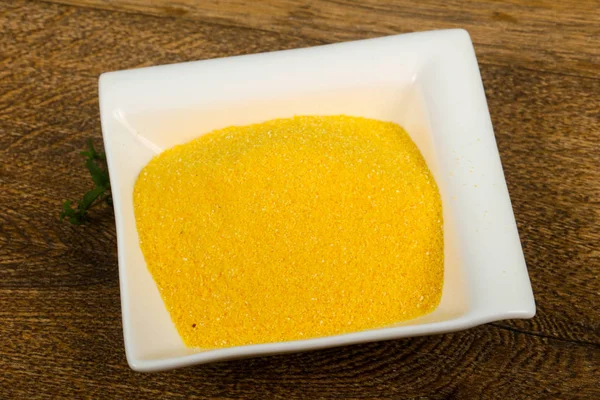 Rohe Polenta Zum Kochen Bereit — Stockfoto