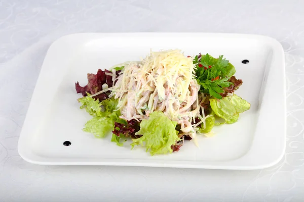 Salat Mit Schinken Und Parmesan — Stockfoto