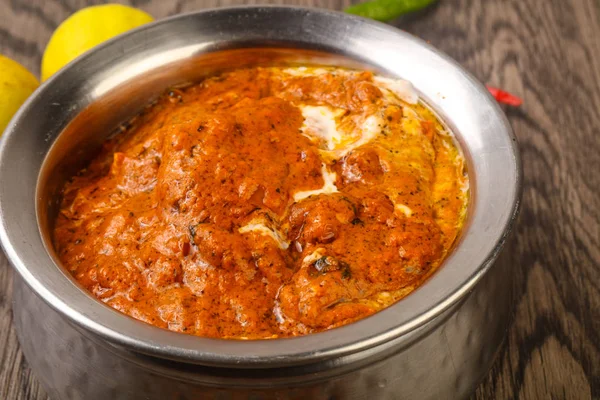Traditionelle Indische Küche Butterhuhn Mit Sahne — Stockfoto