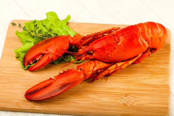 味道鲜美的烹调 煮熟的龙虾 可供食用 — 图库照片