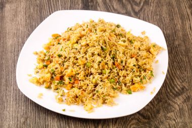 Hint geleneksel mutfak - Fried rice ile karides
