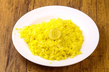 Hint geleneksel mutfak - kireç ile sarı pirinç