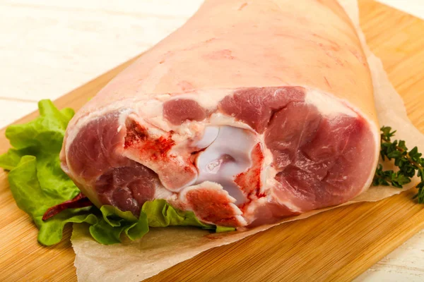 Raw Fat Pork Knee Ready Cooking — Stock Photo, Image