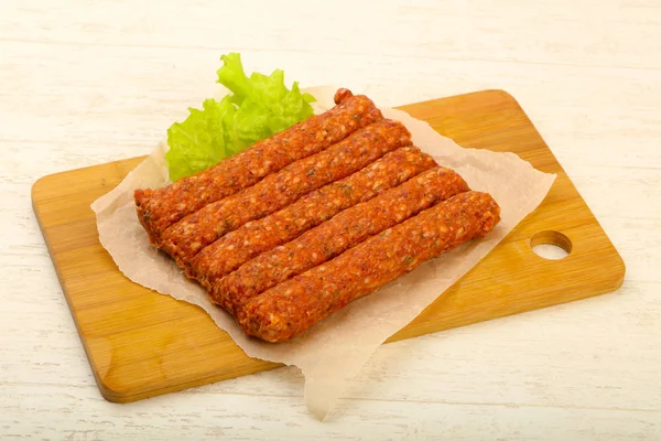 Raw Beef Sausages Grill — Stock Photo, Image