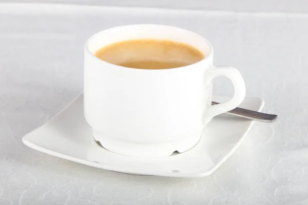 Americano Caffè Caldo Sfondo Legno — Foto Stock