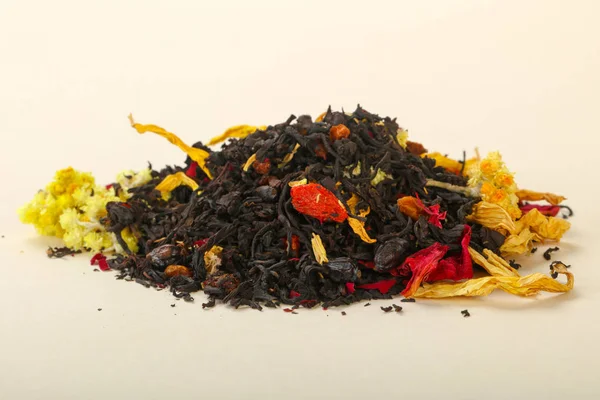 Άρωμα Σωρού Τσάι Φρούτα Μούρα Και Βότανα — Φωτογραφία Αρχείου