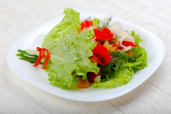 Veganska Sallad Bukett Grönsaker — Stockfoto