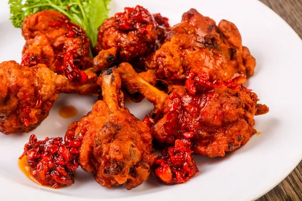 Indian traditional cuisine - Chicken lollipops with spices