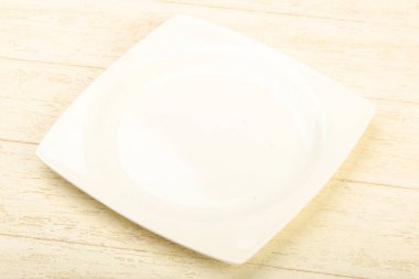 Ev veya ahşap arka plan üzerinde restorant için boş levha