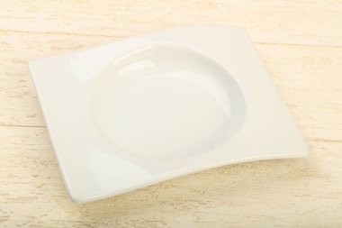 Ev veya ahşap arka plan üzerinde restorant için boş levha