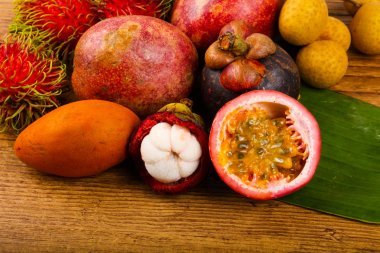 Tropikal meyve mix - Çarkıfelek, longan, mangosten, rombutan