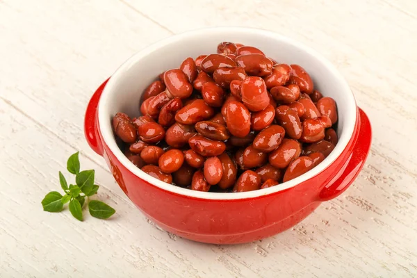 Kidney Beans Bowl Wooden Background — Stock Photo, Image