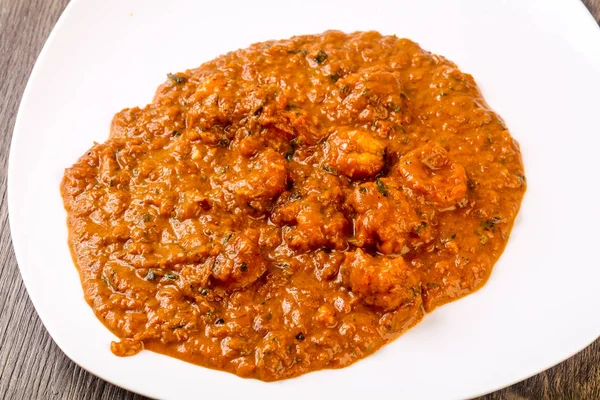 Traditionelle Indische Küche Garnelen Masala Würzig — Stockfoto